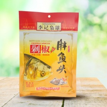 spicy condiment, hu-nan flavor steamed fish head with peppers - product's photo