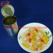 canned mix fruits:peach, grape, pineapple, pear, cherry, canned fruit - product's photo