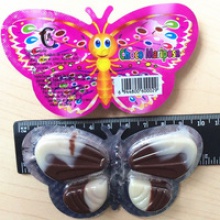butterfly chocolate with biscuit - product's photo