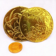 large size of chocolate coin - product's photo