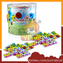 football shape merci chocolate coated filling biscuit - product's photo