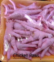  frozen chicken feet and chicken paws - product's photo
