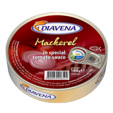 mackerel in special tomato sauce 160g. (diavena) - product's photo