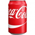 coca cola drinks in cans and bottles  - product's photo