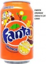 fanta orange 330ml cans/fanta exotic 330ml/fanta fruit twist 330ml - product's photo