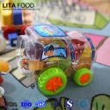cartoon candy jar for natural fruit flavored assorted mini fruit jelly - product's photo