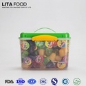 big handle box packed sweet candy fruit jelly pudding - product's photo