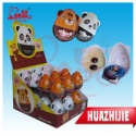  animal shape surprise chocolate egg with lighting toy inside - product's photo