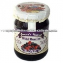 sweet wild berries in syrup canned fruit - product's photo