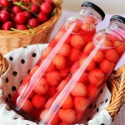 fresh canned cherry fruit in jar for sale with oem label - product's photo