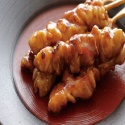 frozen grilled bbq chicken kebabs mixing with spices soup - product's photo