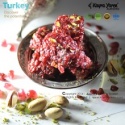  pomegranate flavoured deluxe turkish delight with pistachio and dried barberries - product's photo