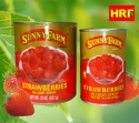 canned strawberry in light syrup - product's photo