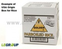 parboiled rice from usa in boxes - product's photo