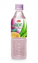 fruit juice aloe vera drink with passion flavour - product's photo
