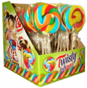 hard candy lollipop 60g round shape fruit flavour - product's photo