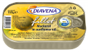 mackerel fillets in sunflower oil 115g. (diavena) - product's photo